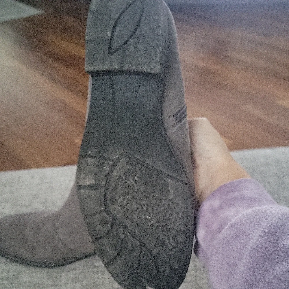 Earth Charcoal Gray Zip Booties - Picture 4 of 8